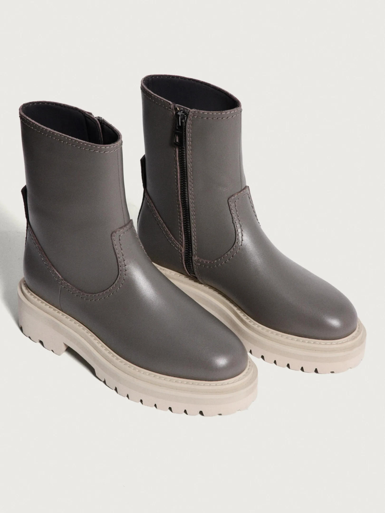 Mujer HOFF Botas Y Botines-BOTA PIEL OFFICE GRIS