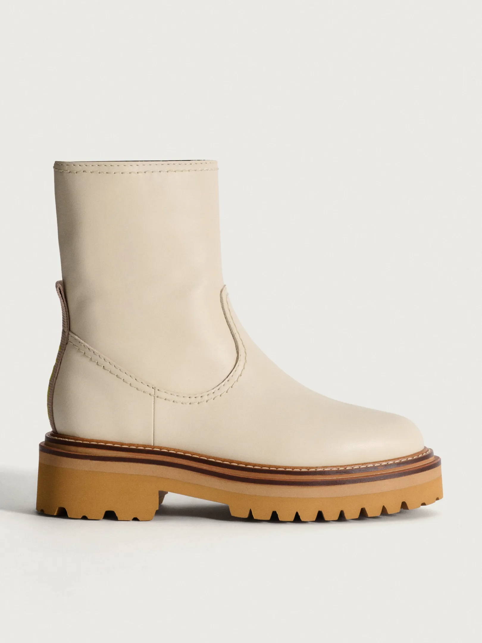 Mujer HOFF Botas Y Botines-BOTA PIEL OFFICE OFF WHITE