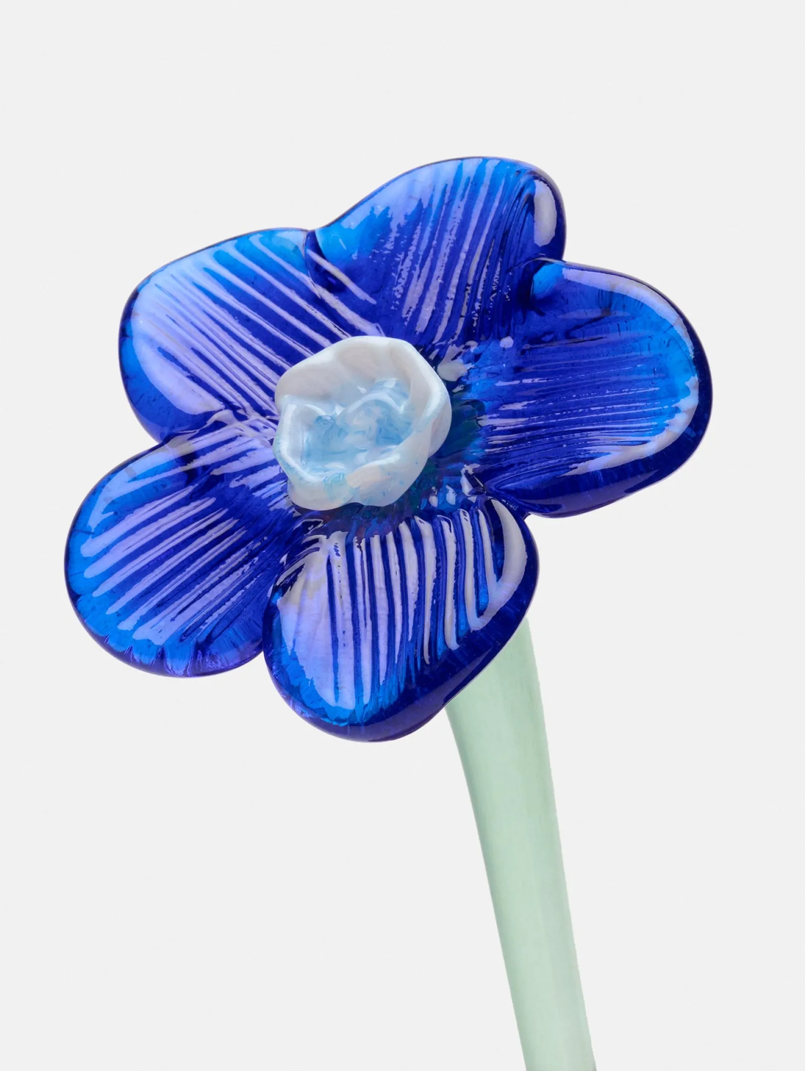 Mujer/Hombre HOFF Decoración | Decoración-MOUTHBLOWN CRYSTAL FLOWER BLUE