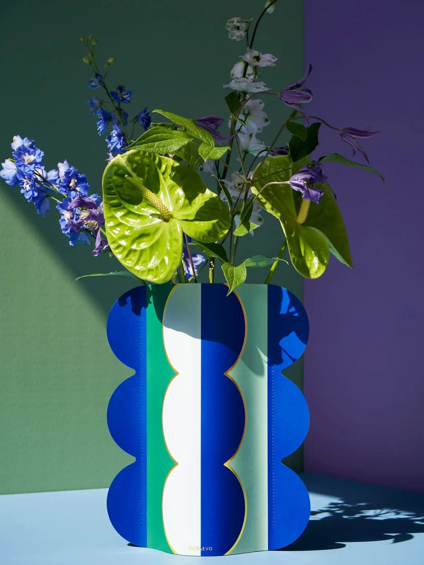 Mujer/Hombre HOFF Decoración | Decoración-PAPER VASE RIVIERA WAVE